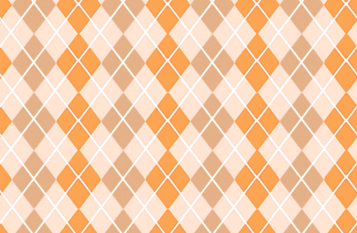 Argyle Pattern Orange Seamless Background Or Wallpaper Image | Free