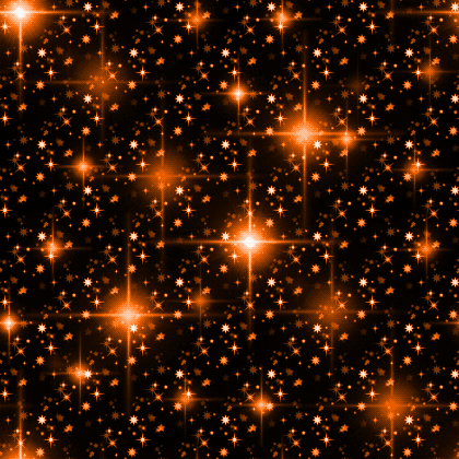 Glitter Background Pattern Seamless Starry Night Orange Background Or